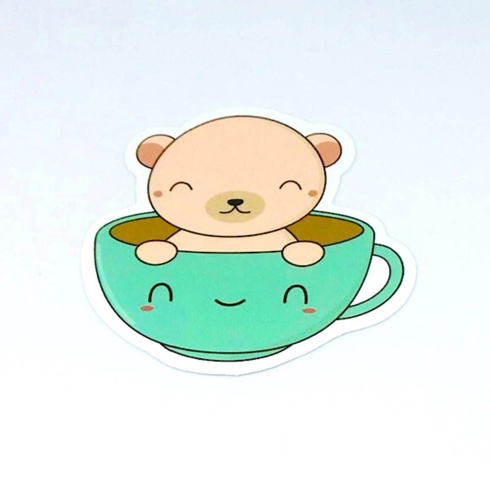Cute Bear Kawaii Cute Single Decor Waterproof Accent Sticker